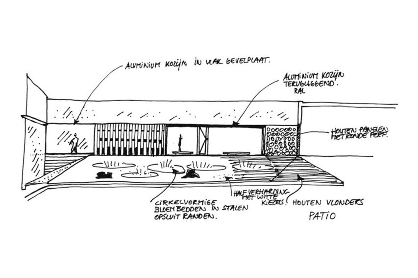 Bekkering Adams Architecten - Brandweer VM - schets tuin